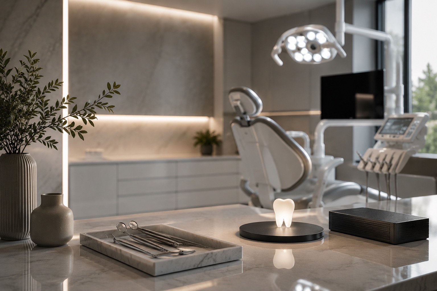 Clínica dental premium con sistema de automatización